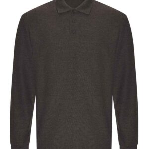 Pro RTX Pro Long Sleeve Piqué Polo Shirt | Charcoal