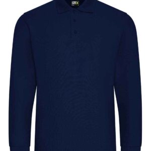 Pro RTX Pro Long Sleeve Piqué Polo Shirt | Navy