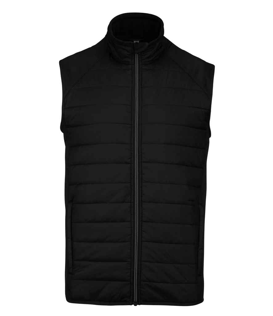 Proact Dual Fabric Sports Bodywarmer | Black/Black
