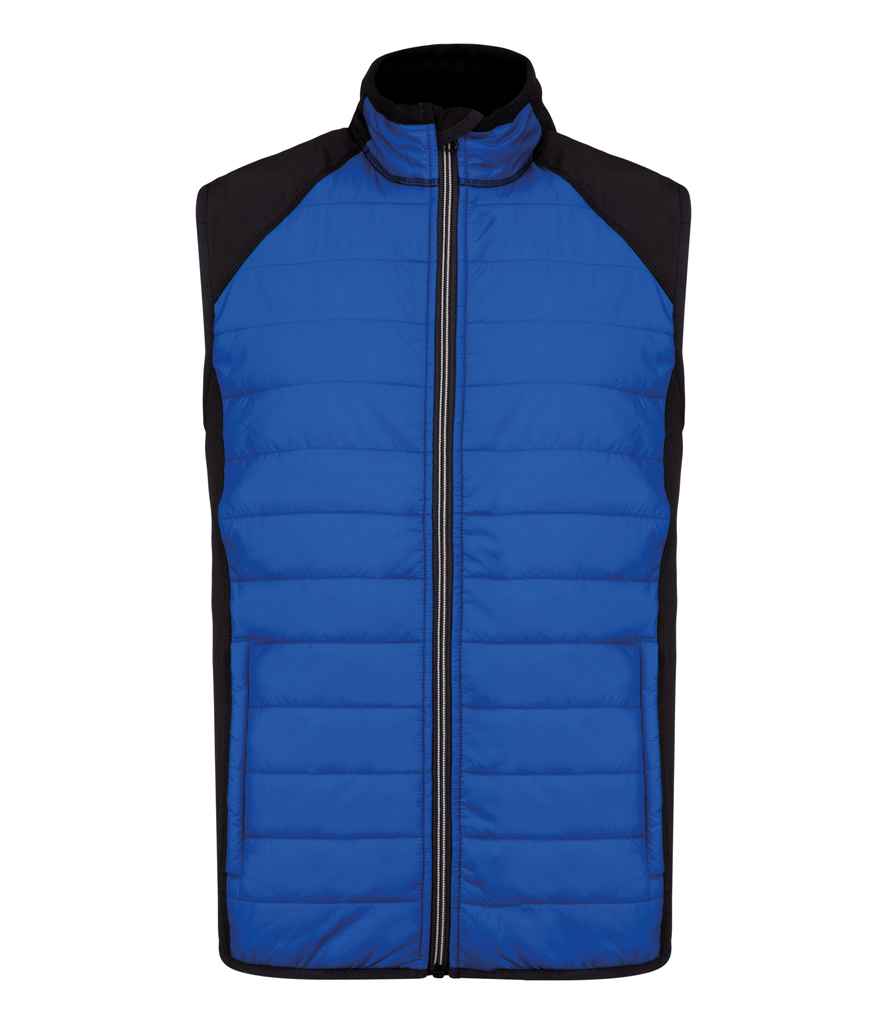 Proact Dual Fabric Sports Bodywarmer | Dark Royal Blue/Black