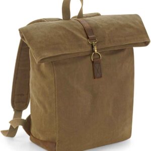 Quadra Heritage Waxed Canvas Backpack | Desert Sand