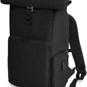 Quadra Q-Tech Charge Roll-Top Backpack | Black