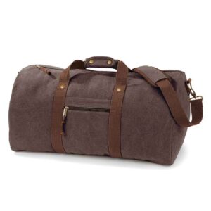 Quadra Vintage Canvas Holdall | Vintage Brown
