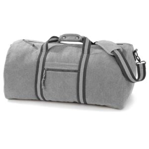 Quadra Vintage Canvas Holdall | Vintage Light Grey