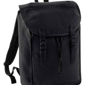 Quadra Vintage Rucksack | Black/Black
