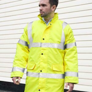 Result Core Hi-Vis Motorway Coat | Fluorescent Yellow