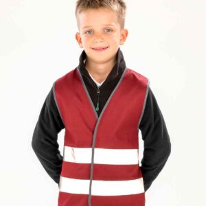 Result Core Kids Enhanced Vis Vest | Burgundy