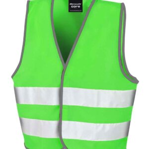 Result Core Kids Enhanced Vis Vest | Lime Green