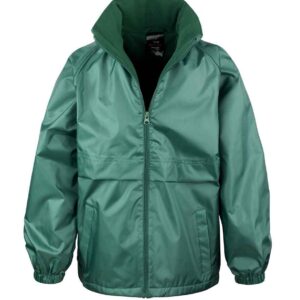 Result Core Kids Micro Fleece Lined Jacket | Bottle Green