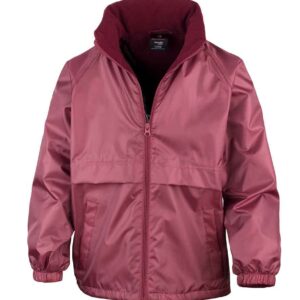 Result Core Kids Micro Fleece Lined Jacket | Burgundy