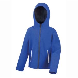 Result Core Kids TX Performance Hooded Soft Shell Jacket | Royal Blue/Navy