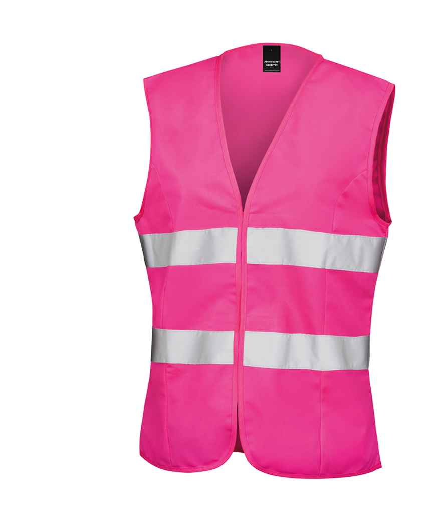 Result Core Ladies Hi-Vis Vest | Fluorescent Pink