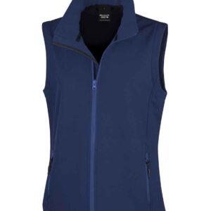 Result Core Ladies Printable Soft Shell Bodywarmer | Navy/Navy