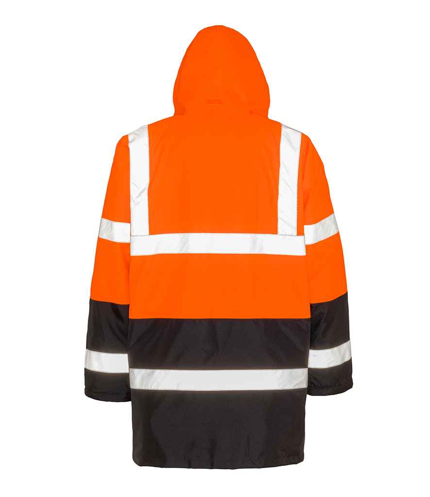 Result Core Motorway Two Tone Safety Jacket | Fluorescent Orange/Black - Image 3