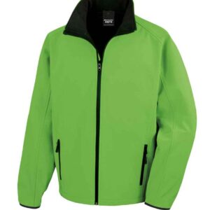 Result Core Printable Soft Shell Jacket | Vivid Green/Black