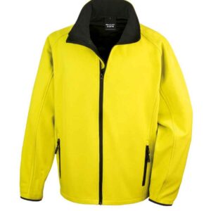 Result Core Printable Soft Shell Jacket | Yellow/Black