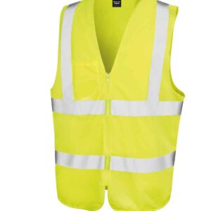Result Core Zip ID Safety Tabard | Fluorescent Yellow