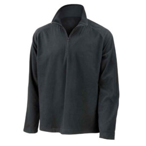 Result Core Zip Neck Micro Fleece | Black