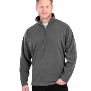 Result Core Zip Neck Micro Fleece | Charcoal