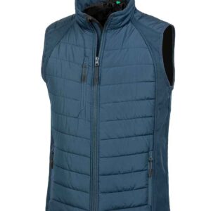 Result Genuine Recycled Compass Padded Gilet | Navy/Navy