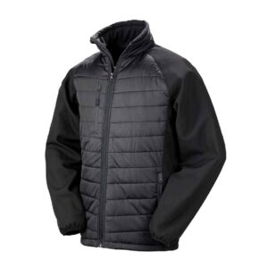 Result Genuine Recycled Compass Padded Jacket | Black/Black