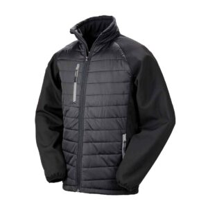 Result Genuine Recycled Compass Padded Jacket | Black/Grey