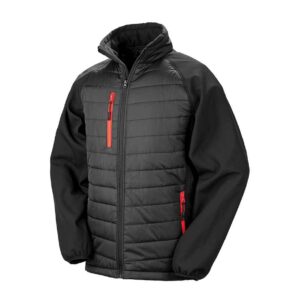 Result Genuine Recycled Compass Padded Jacket | Black/Red