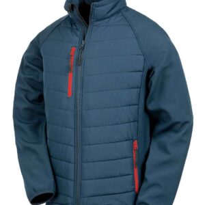 Result Genuine Recycled Compass Padded Jacket | Navy/Red