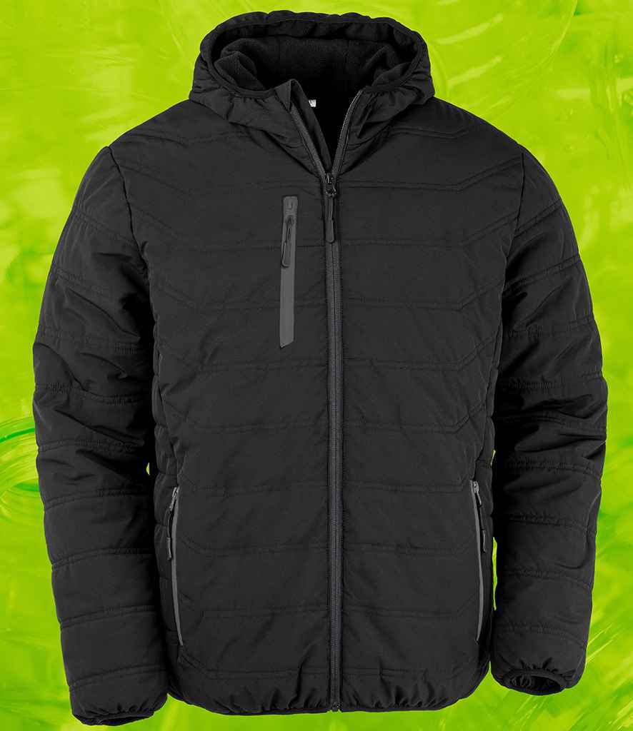 Result Genuine Recycled Compass Padded Winter Jacket | Black/Black