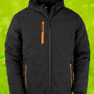 Result Genuine Recycled Compass Padded Winter Jacket | Black/Orange