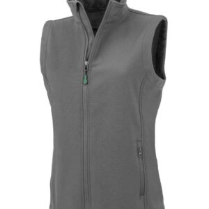Result Genuine Recycled Ladies Printable Soft Shell Bodywarmer | Workguard Grey