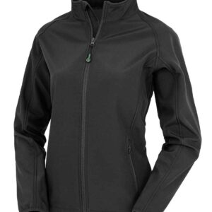 Result Genuine Recycled Ladies Printable Soft Shell Jacket | Black