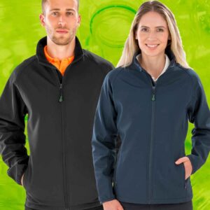 Result Genuine Recycled Ladies Printable Soft Shell Jacket | Navy