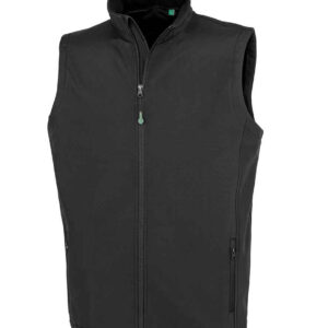 Result Genuine Recycled Printable Soft Shell Bodywarmer | Black