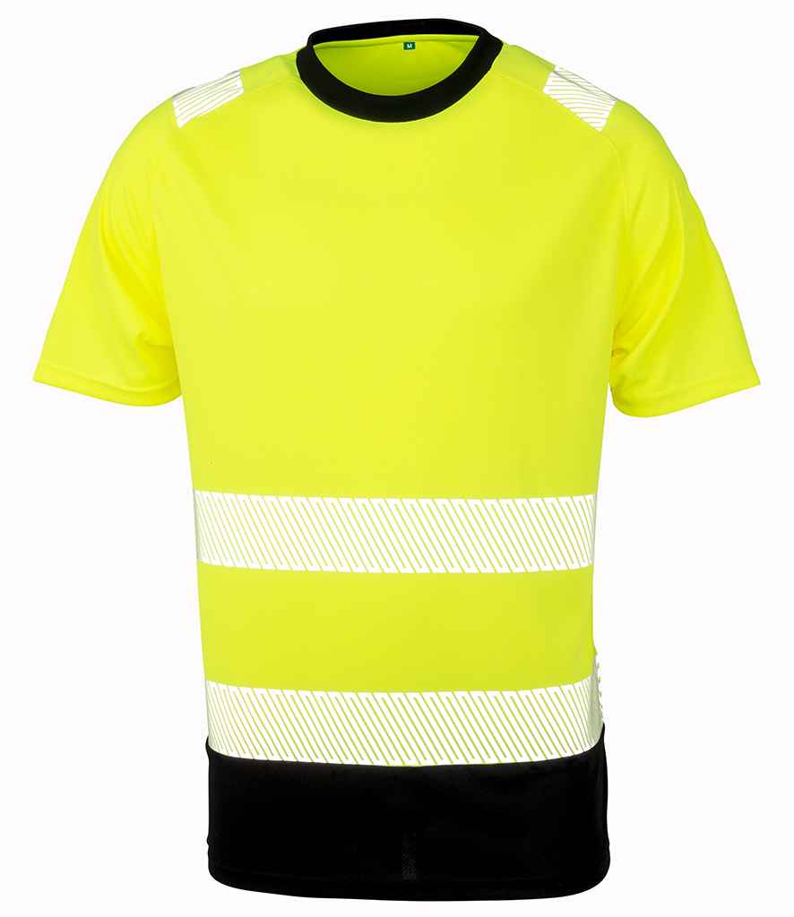 Result Genuine Recycled Safety T-Shirt | Fluorescent Yellow