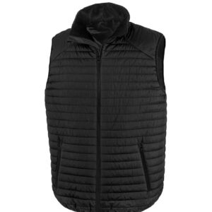 Result Genuine Recycled Thermoquilt Gilet | Black/Black