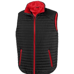 Result Genuine Recycled Thermoquilt Gilet | Black/Red