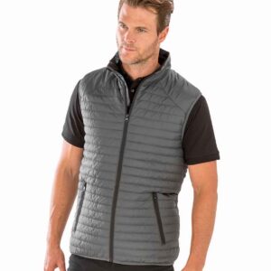 Result Genuine Recycled Thermoquilt Gilet | Grey/Black