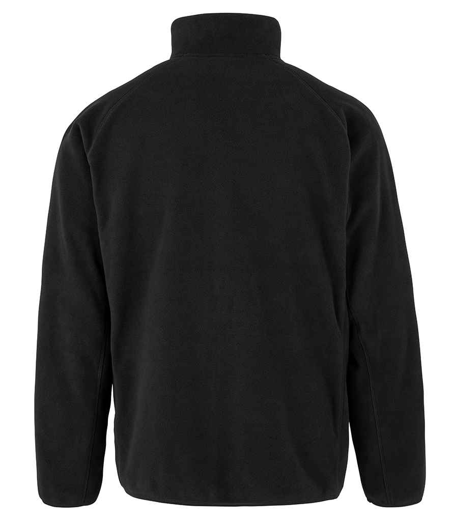 Result Genuine Recycled Zip Neck Micro Fleece | Black - Image 2