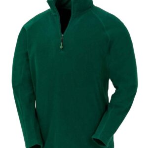 Result Genuine Recycled Zip Neck Micro Fleece | Forest Green