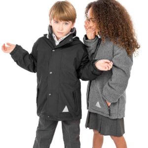 Result Kids/Youths StormDri 4000 Reversible Jacket | Black/Grey