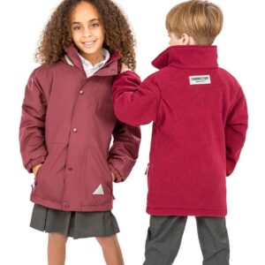 Result Kids/Youths StormDri 4000 Reversible Jacket | Burgundy/Burgundy