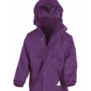 Result Kids/Youths StormDri 4000 Reversible Jacket | Purple/Purple