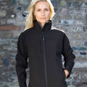 Result Ladies Classic Soft Shell Jacket | Black