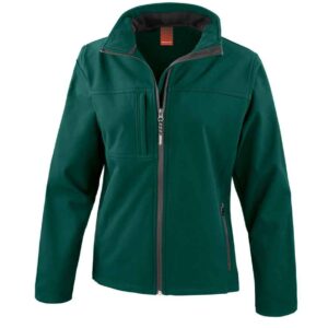 Result Ladies Classic Soft Shell Jacket | Bottle Green