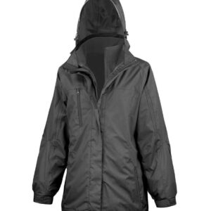 Result Ladies Journey 3-in-1 Jacket with Soft Shell Inner | Black/Black