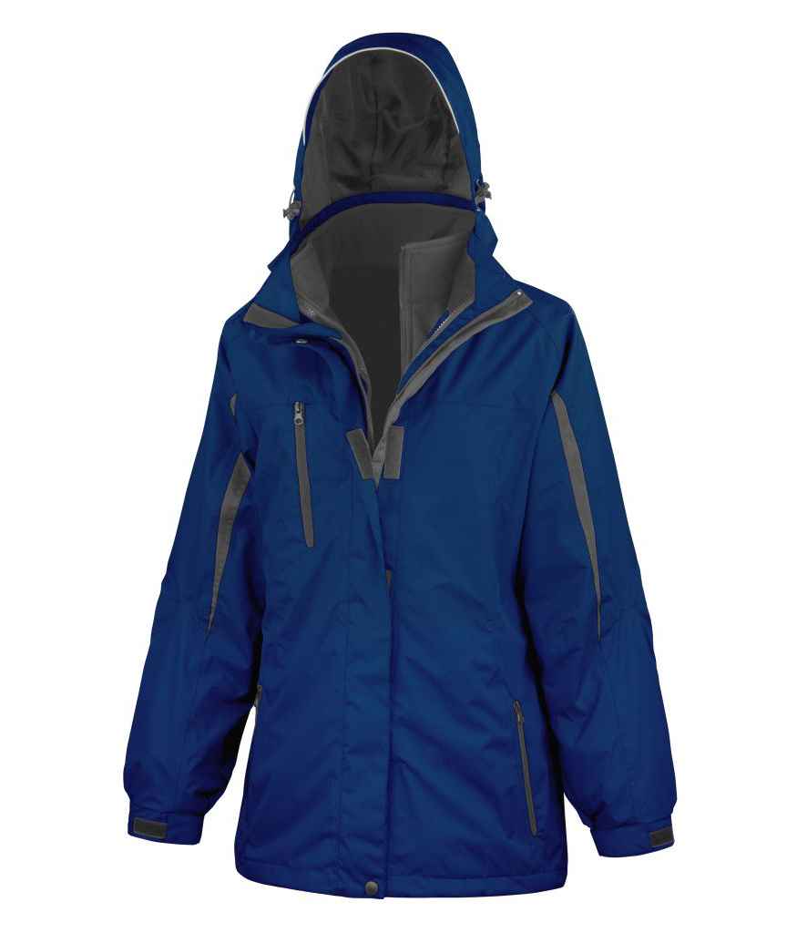 Result Ladies Journey 3-in-1 Jacket with Soft Shell Inner | Navy/Black - Image 2