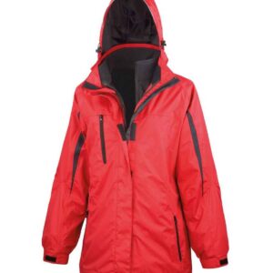 Result Ladies Journey 3-in-1 Jacket with Soft Shell Inner | Red/Black