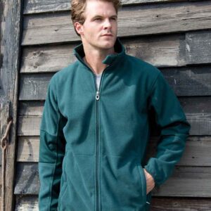 Result Osaka Combed Pile Soft Shell Jacket | Forest Green