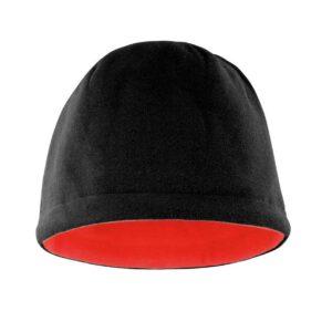 Result Reversible Fleece Skull Hat | Black/Red